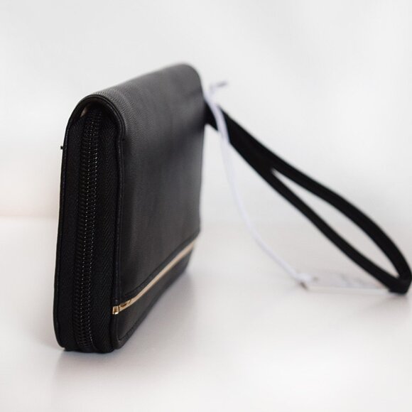 LILY & IVY  Black Zip Around Wallet Wristlet - Picture 7 of 13